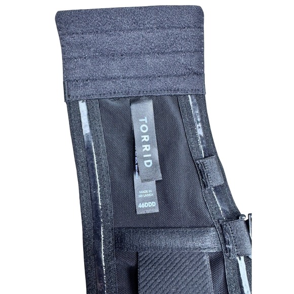 Torrid Bombshell Everyday Strapless Push-Up Bra Black Lace Trim 46DDD - Picture 11 of 13